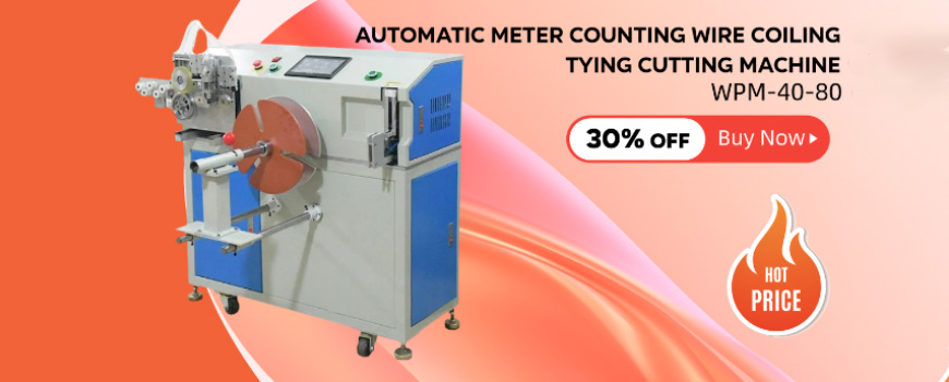 ¡Optimice el procesamiento de cables con el WPM-40-80! Disfrute del enrollado automático de cables 4 en 1, conteo preciso de metros, corte y atado en un solo paso.