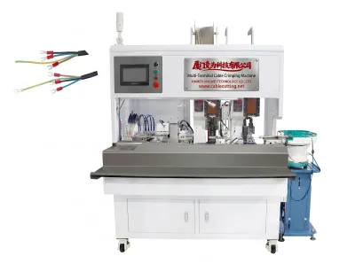Engarzadora Automática Multiterminal para Cables WPM-555 - Máquina de Pelado y Crimpado