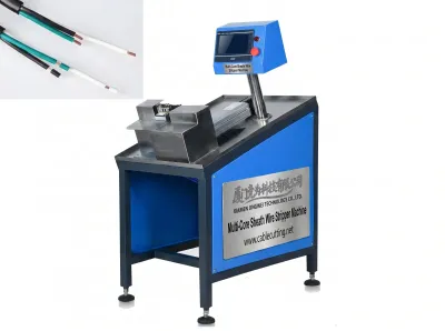 Peladora Automática de Cable Multinúcleo Largo/Corto WPM-25-290 - Máquina Semiautomática de Cepillado de Cables