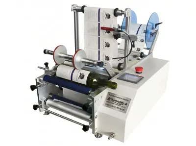 Máquina Etiquetadora Semiautomática para Botellas Redondas WPM-7160 - Máquina Etiquetadora de Cables