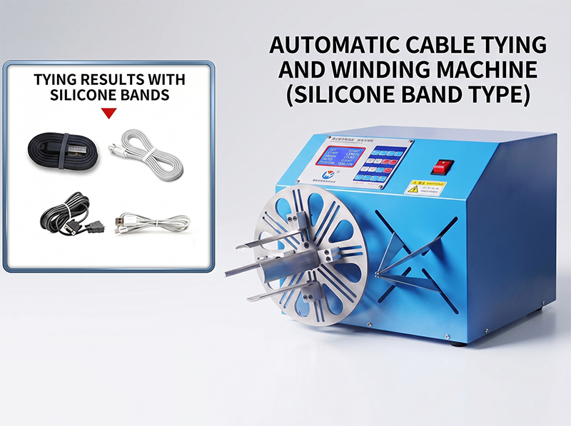 Máquina Automática de Bobinado y Atado de Cables USB/Audio WPM-K289