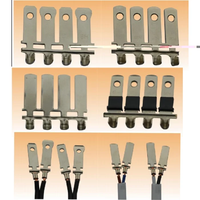 visualización de muestra de la máquina prensadora de inserción de enchufe de cable de alimentación, máquina prensadora de enchufe de 3 pines, máquina remachadora de enchufe de alimentación