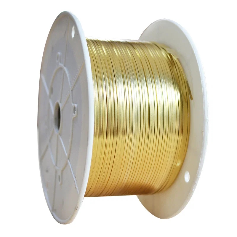Cinta de cobre para máquina de empalme, correa de cobre para máquina de unión de conexión de cables, tiras de cobre prensado de engarce H65 latón 