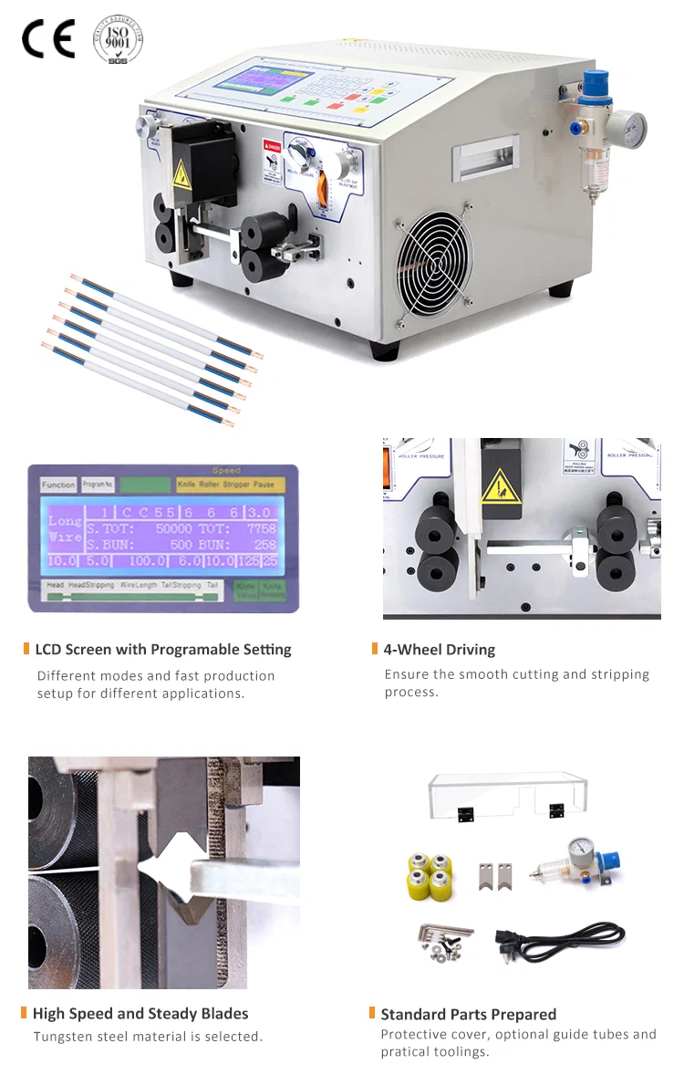 Automatic flat cable stripper and cutter machine WPM-09BHT, Flat Cable Stripping Machine, Wire Cutting Stripping Machine, Wire Stripping Tool Product Máquina peladora y cortadora automática de cables planos WPM-09BHT, Máquina peladora de cables planos, Máquina peladora de corte de alambre, Herramienta de pelado de alambre Producto
