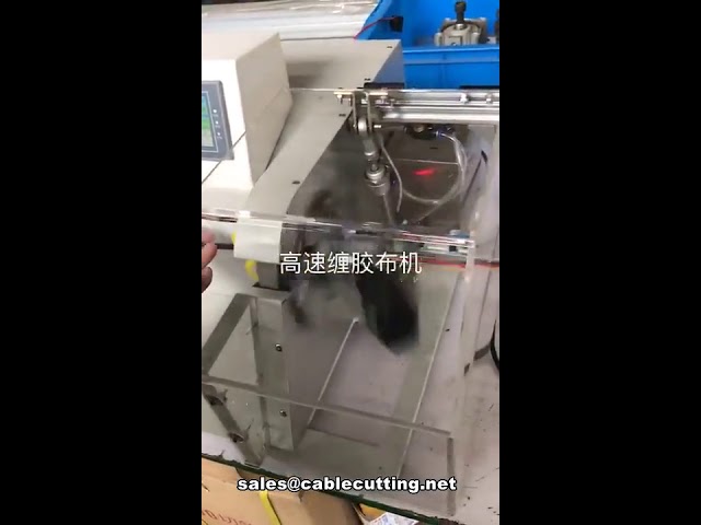 Máquina automática de atado y bobinado de cables multihilo con cubierta protectora