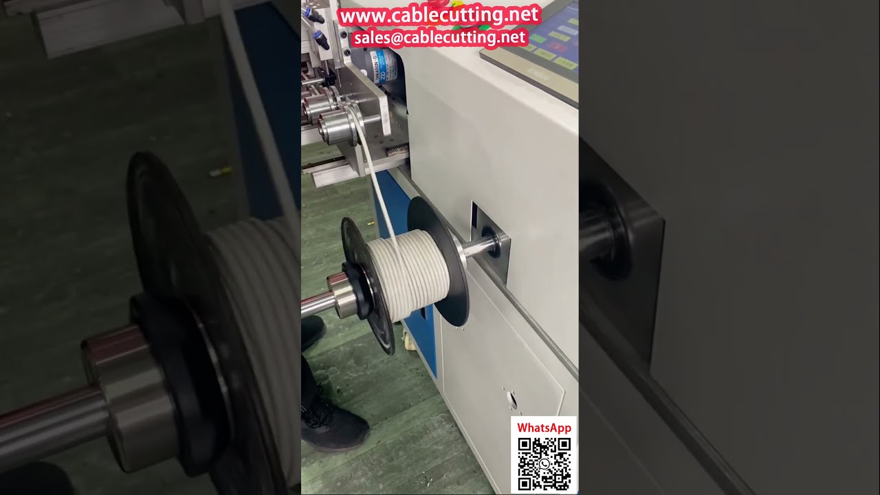 Máquina 4 en 1: Contador, Apilador, Bobinador y Cortador de Cable con Soporte de Rebobinado