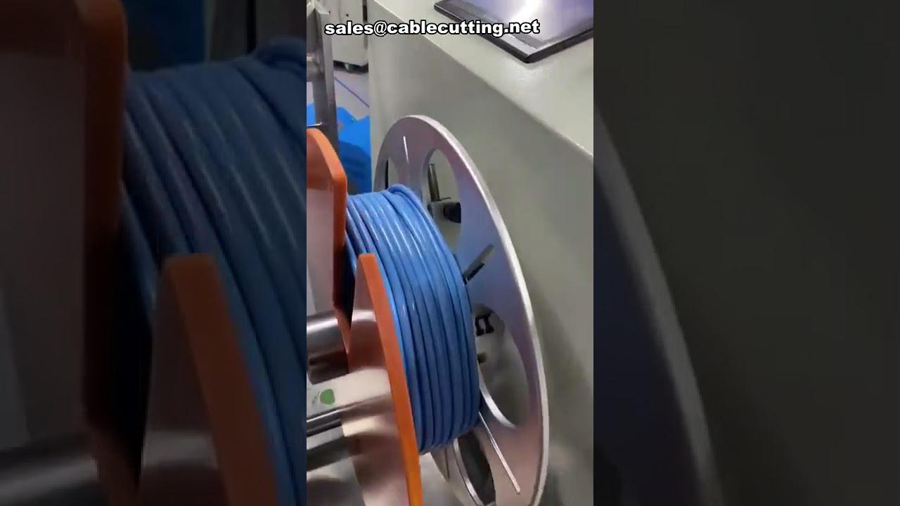 Máquina de bobinado de alambre de dos líneas paralelas | Medición, corte y bobinado de cables