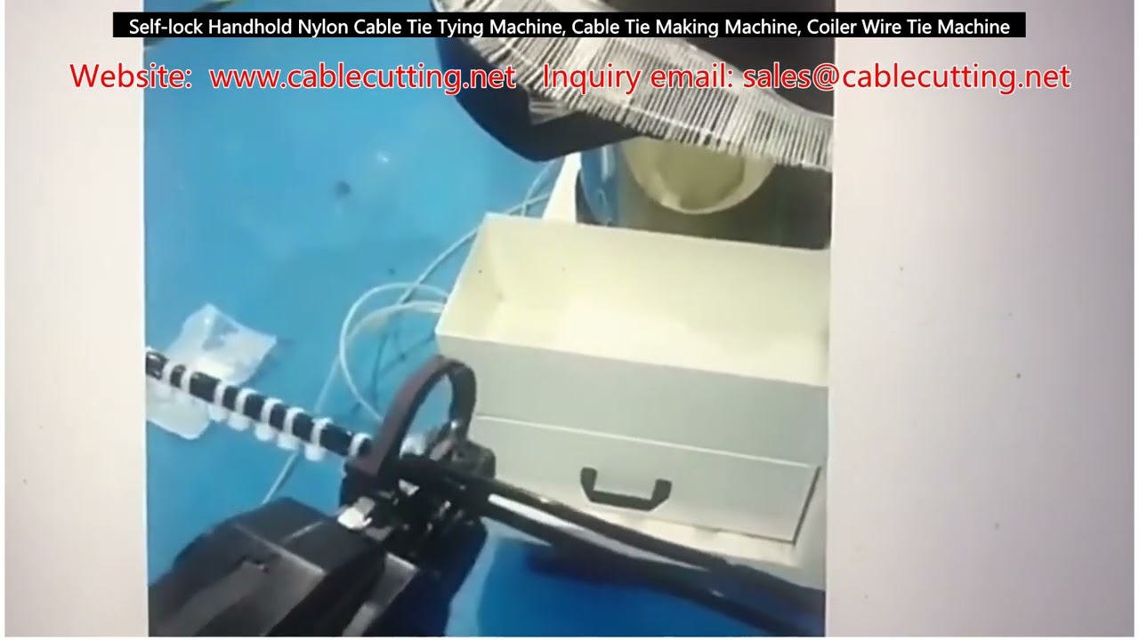 Máquina Portátil de Atar Bridas de Nailon con Cierre Automático - Máquina para Fabricar Bridas, Enrollador de Alambre