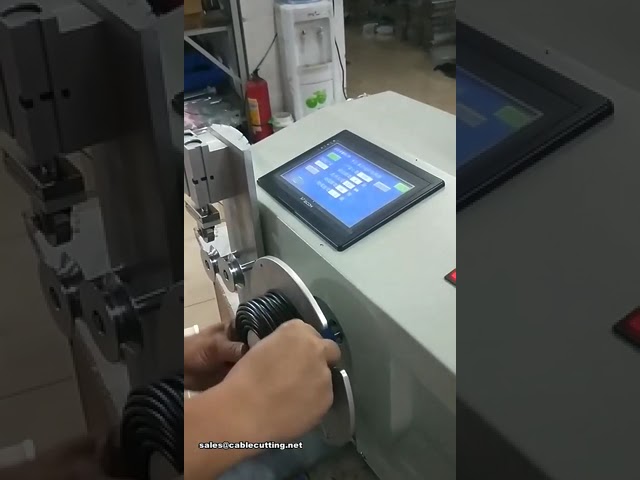 Máquina Automática Integrada para Medición y Bobinado de Cables