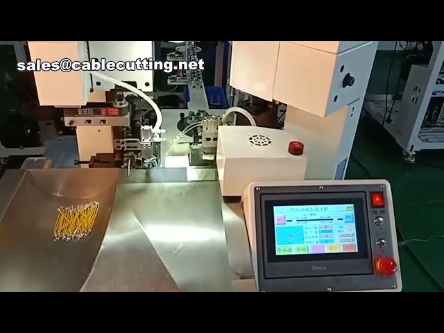 Máquina de Crimpado de Terminales, Crimpadora Automática de Dos Extremos, Equipo de Crimpado de Precisión para Automatización Industrial