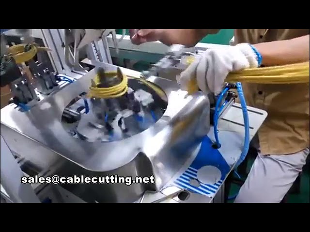 Máquina automática de bobinado y atado de cables redondos AC/DC para redes