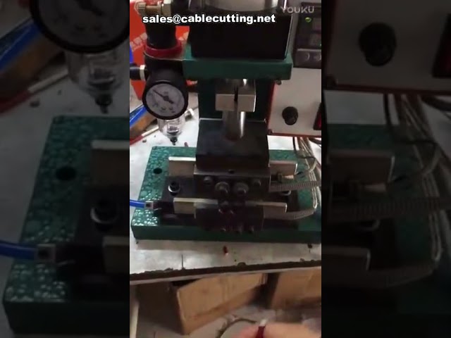 Máquina pelacables vertical con calentamiento eléctrico - Peladora de cables industrial