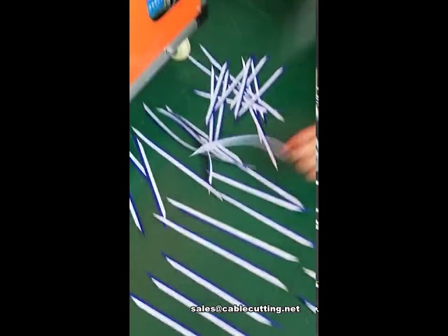 ultrasonic ribbon cutting machine, double knife tape cutting machine, for 0 179 angle cutting