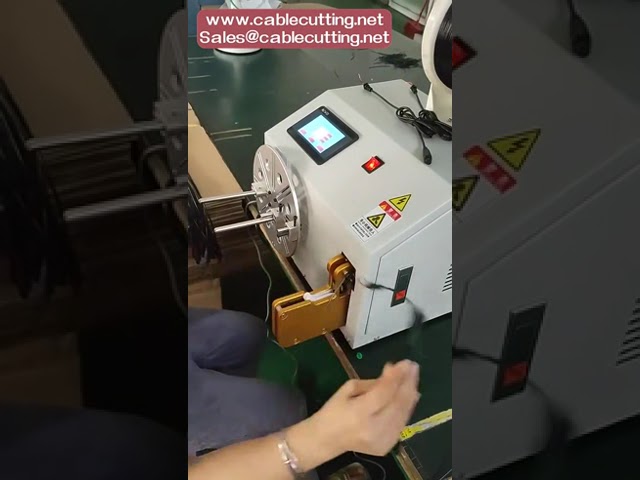Máquina Automática para Bobinar, Torcer y Atar Cables de Alimentación
