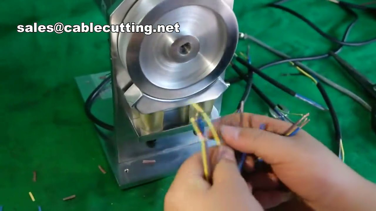 Máquina Peladora y Trenzadora de Cables Pequeños – Ideal para Alambres Eléctricos de Media Caña