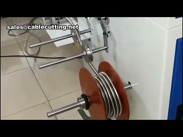 Máquina bobinadora y atadora de tuberías de agua con contador | Máquina de atar cables con torsión