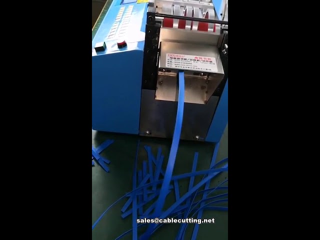 Máquina cortadora automática de alambre de acero recubierto de PE y cintas de acero