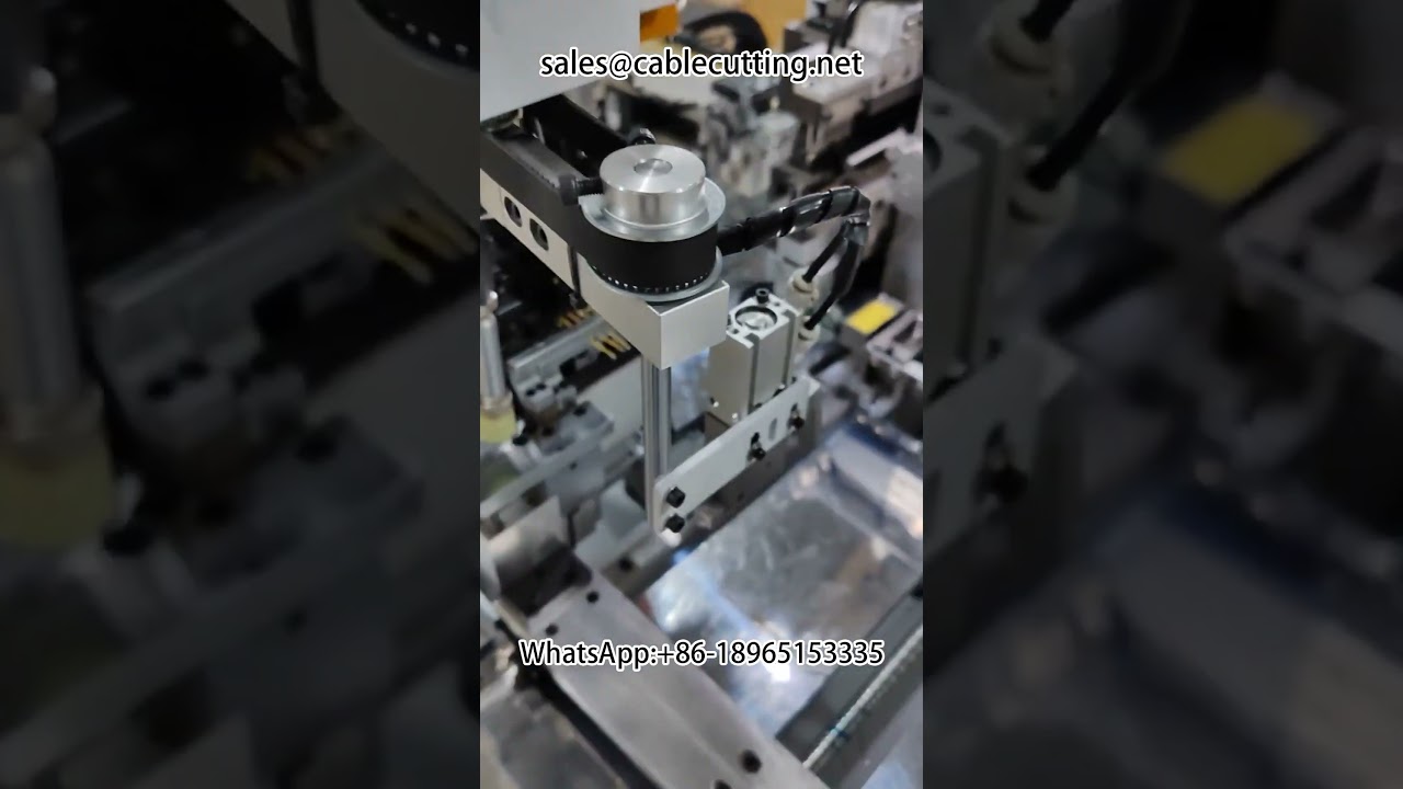 Equipo para arneses de cableado automotriz | Máquina de terminales doble cabezal multifuncional con estañado de extremos
