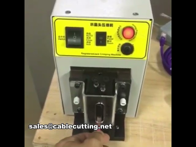 Máquina de Crimpado de Conectores RJ45 - Herramienta Profesional para Redes