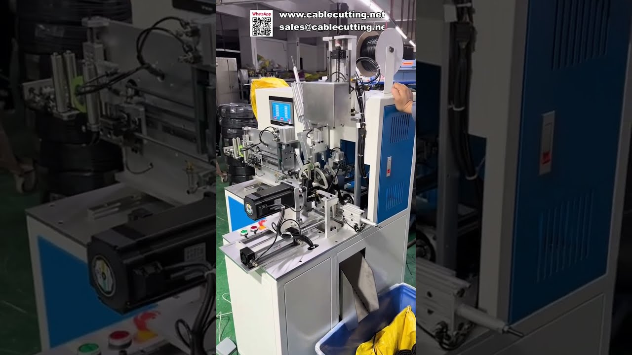 Máquina Totalmente Automática: Conteo, Corte, Bobinado y Atado de Cables