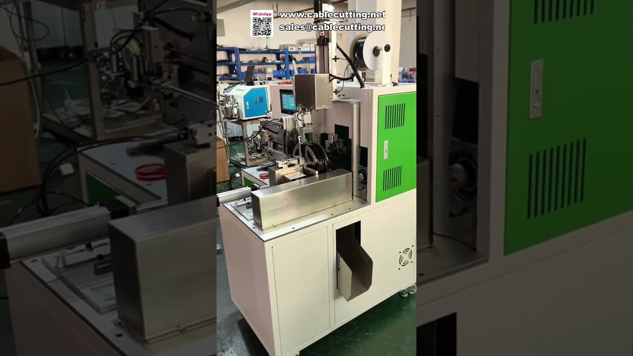 Máquina Totalmente Automática de Medición, Corte, Bobinado y Atado de Cables – Precisión y Eficiencia