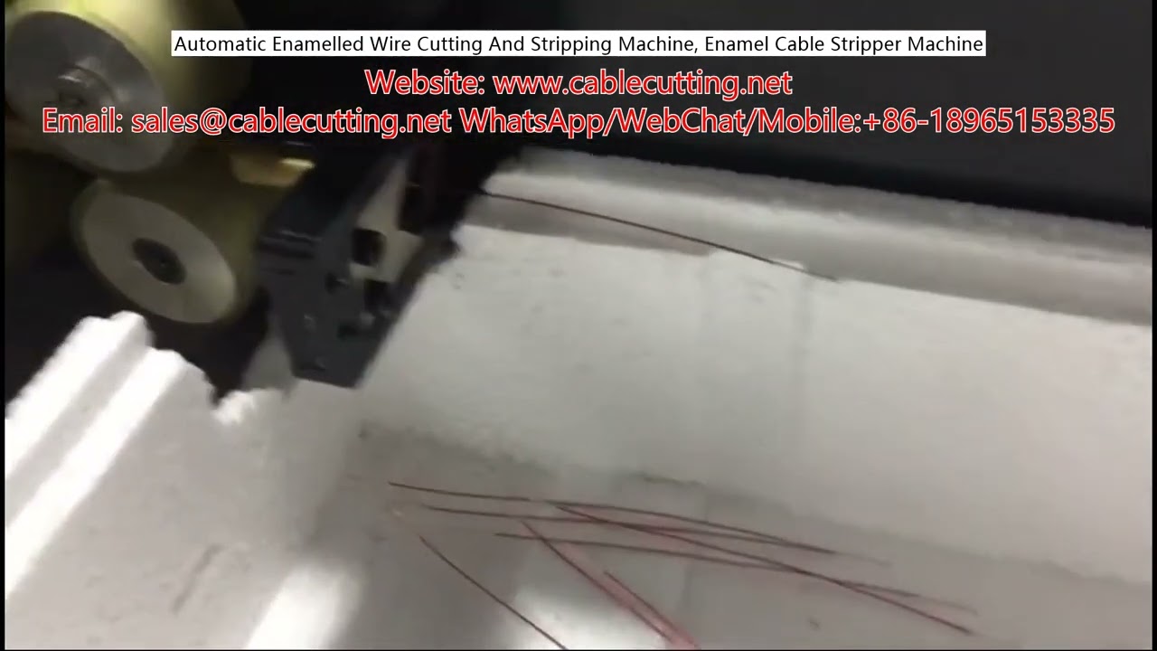 Máquina Automática para Cortar y Pelar Cable Esmaltado | Pelacables de Esmalte Industrial