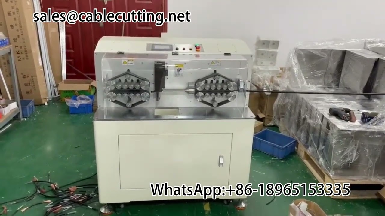 Large square wire stripping machine #automation equipment