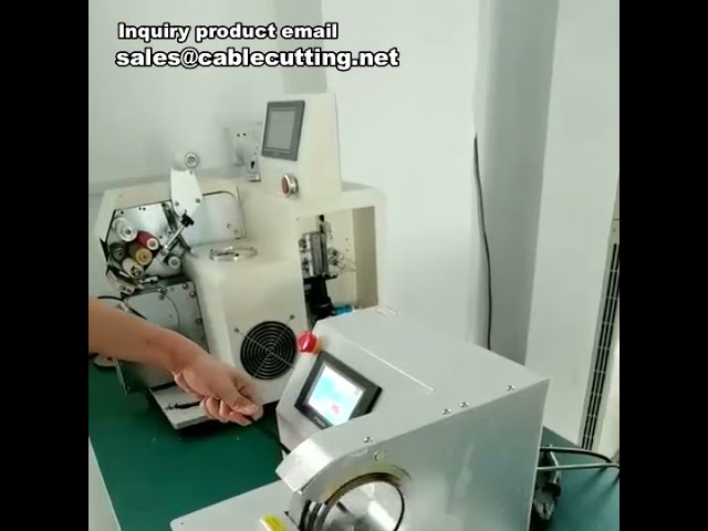 Máquina Envolvedora de Cinta para Arneses | Bobinadora Automática de Cables de Arneses