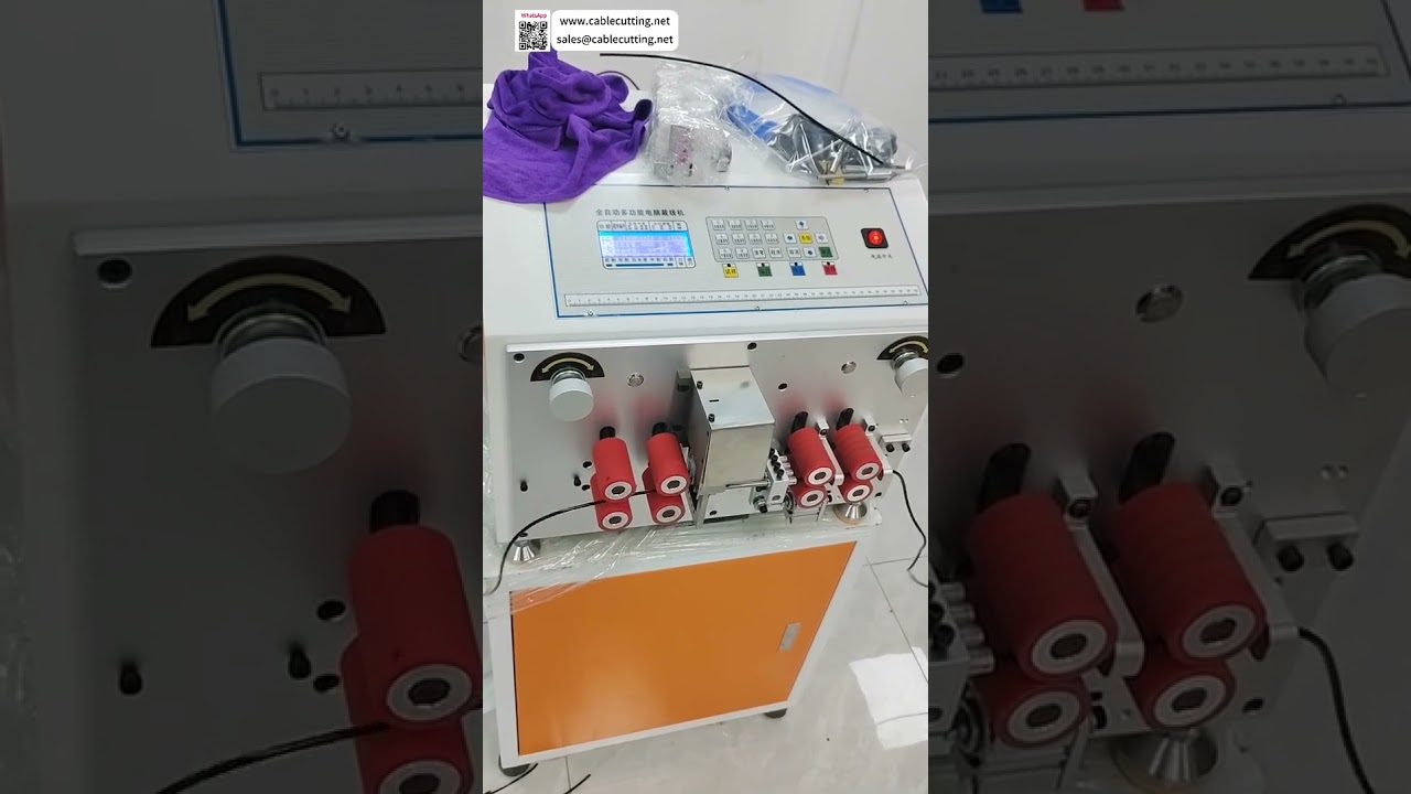 Máquina de Corte y Pelado de Cable TPE de 8 Ruedas: Herramienta de Alta Precisión para 6000 Piezas/Hora