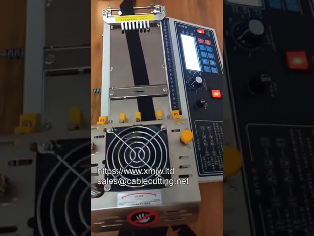 Máquina Cortadora Automática de Cintas Elásticas y Tejidos Nylon con Cuchilla Fría y Caliente