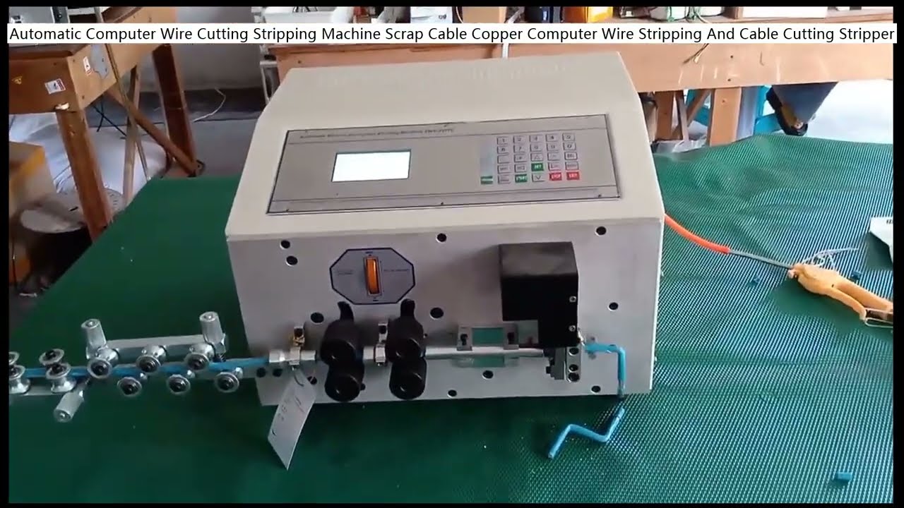 Máquina Automática de Corte y Pelado de Cables para Computadoras