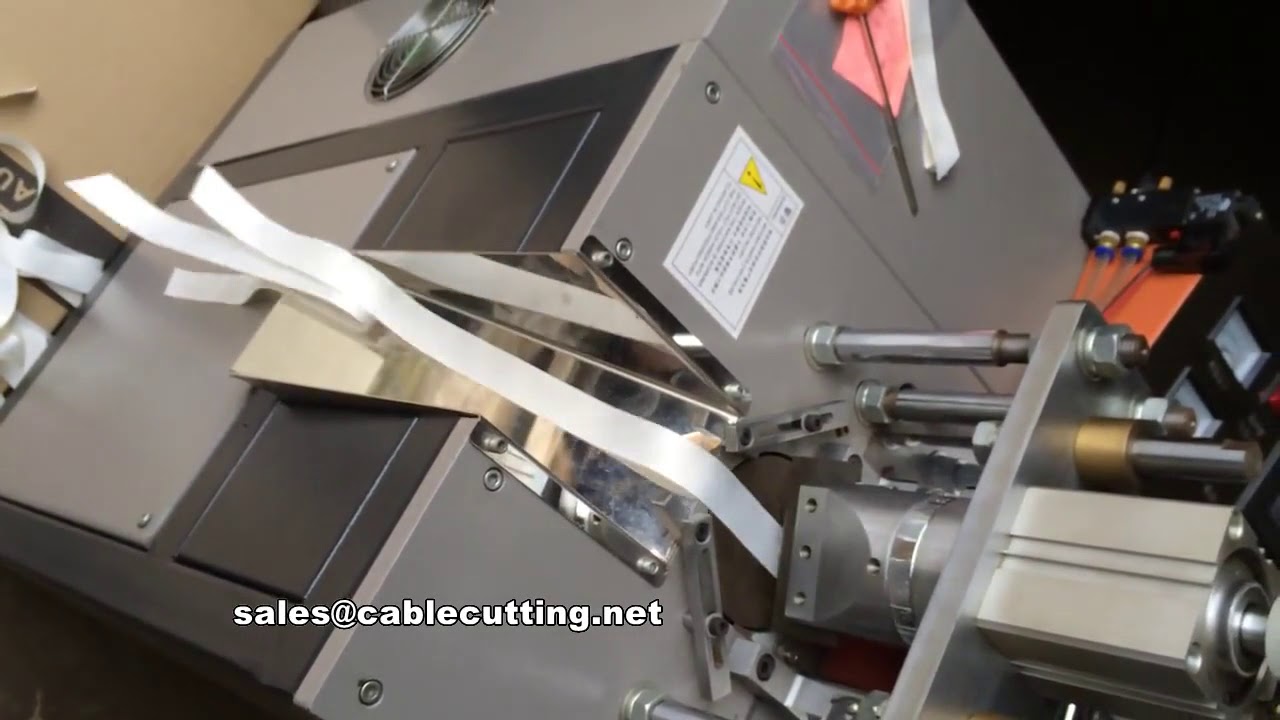 Cortadora ultrasónica automática de cintas - Precisión y eficiencia industrial