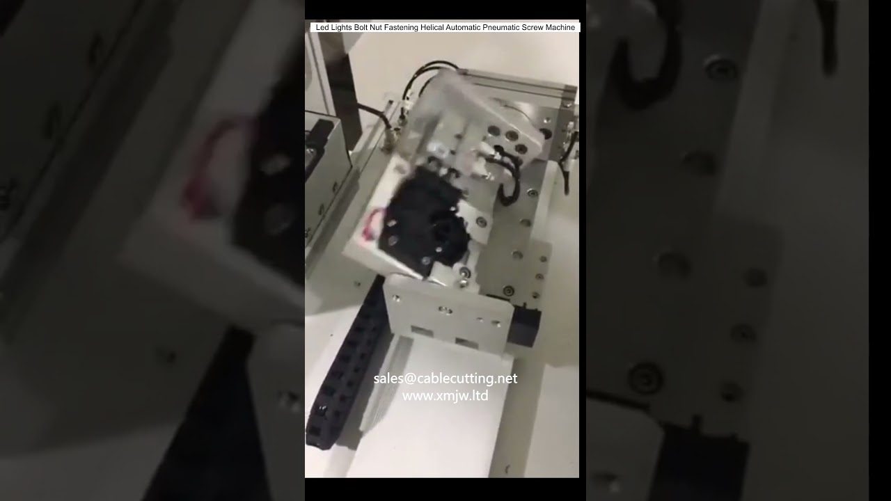 Máquina Neumática Automática Helicoidal para Atornillar Tornillos y Tuercas en Lámparas LED