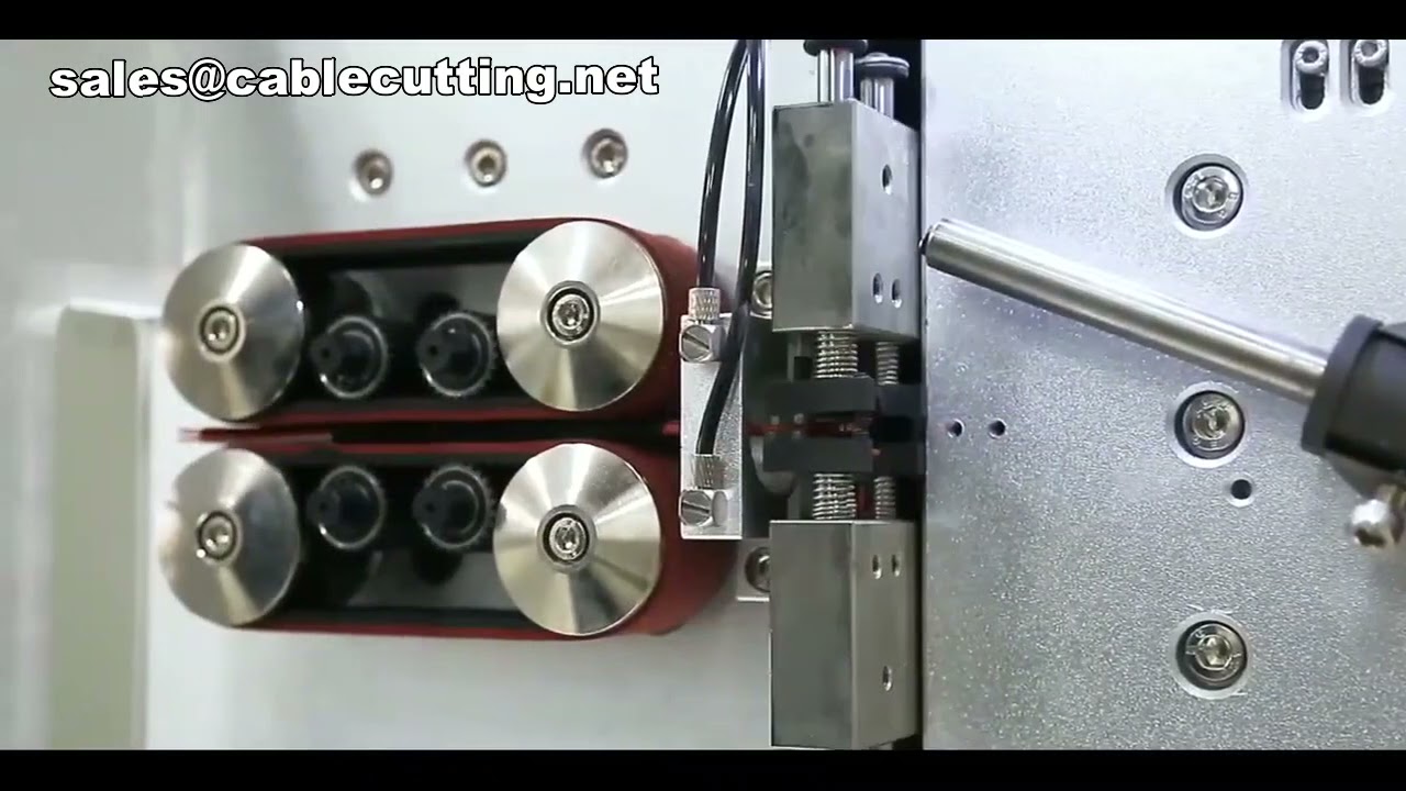 Máquina peladora y cortadora de cables con pelado interno de hilos