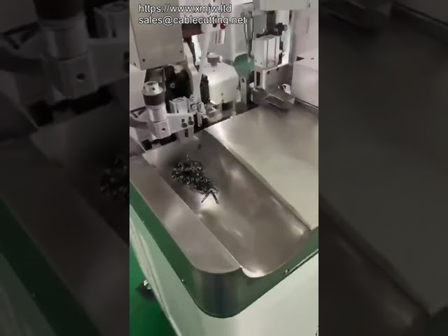 Máquina Automática para Cortar, Pelar, Trenzar y Crimpar Terminales de Cable