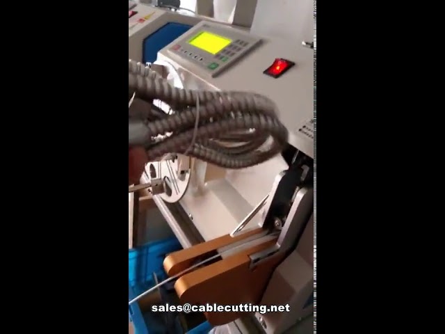 Máquina automática de bobinado y atado de conductos flexibles para tuberías de agua