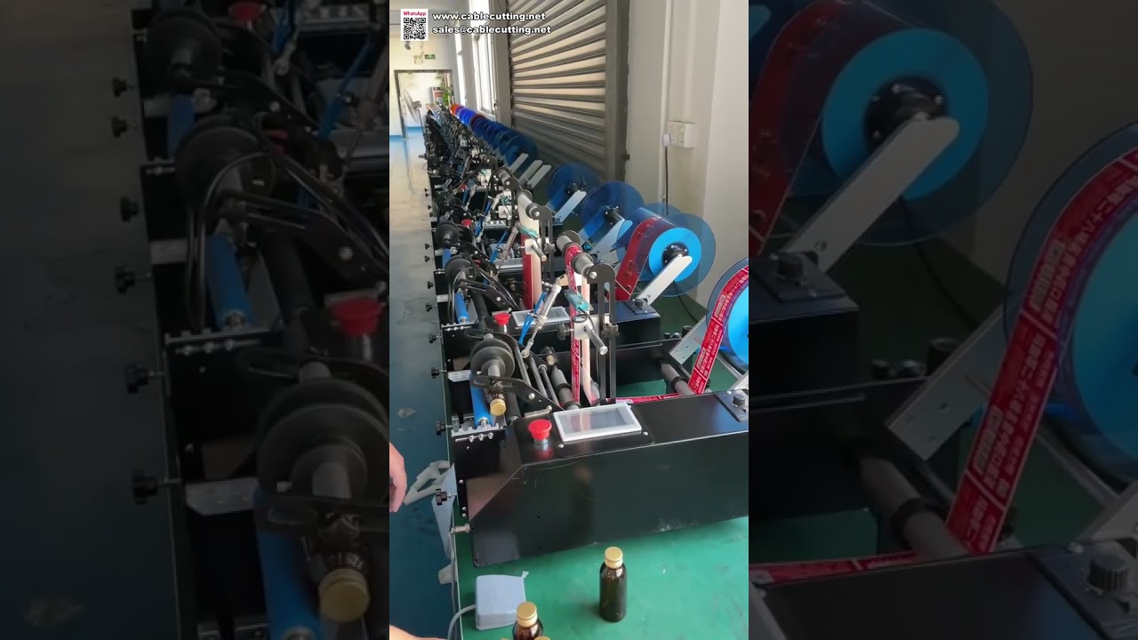 Máquina etiquetadora semiautomática de botellas redondas con alimentación manual | Aplicador rápido de etiquetas para frascos y latas