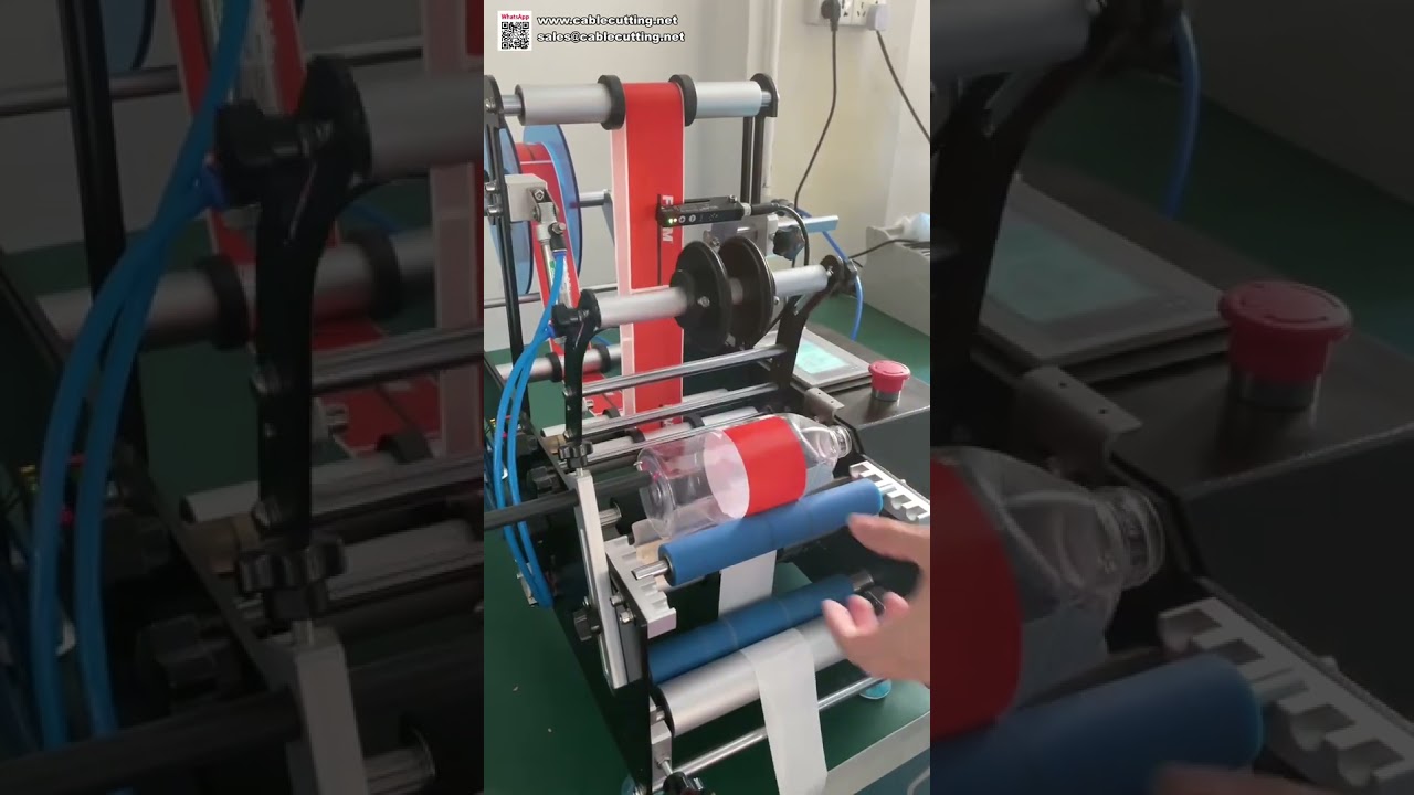 Máquina Etiquetadora Semiautomática para Botellas Redondas – Aplicador de Etiquetas de Mesa para Pequeña Producción