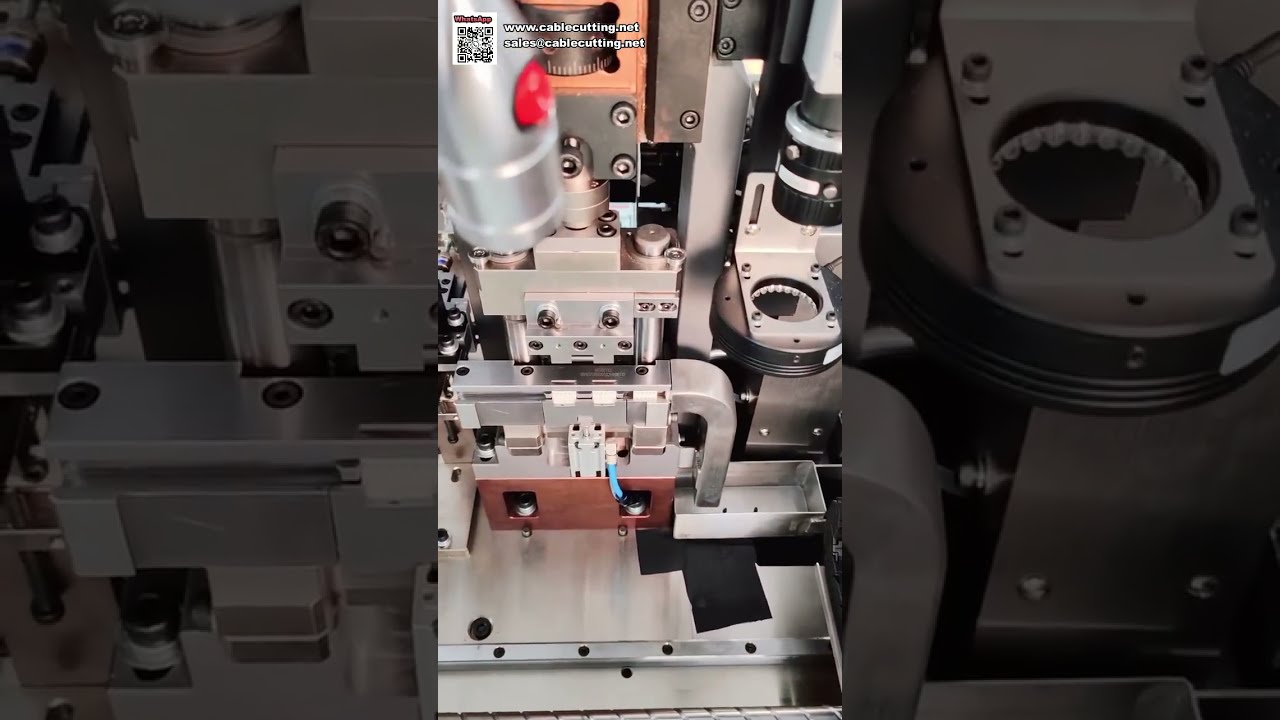 Máquina de crimpado e inserción de terminales IDC de alta precisión totalmente automática