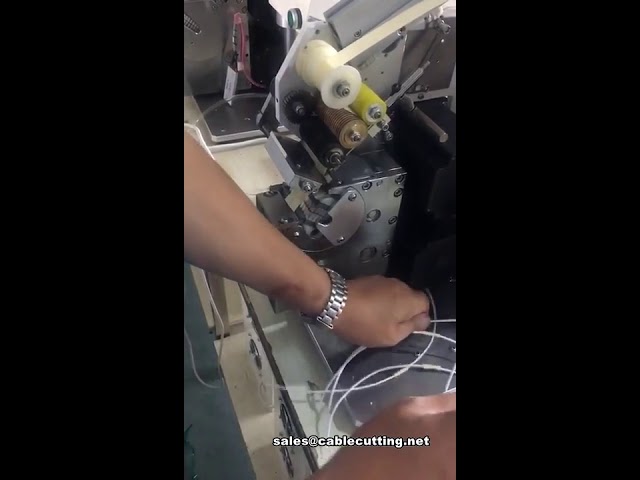 Máquina de encintado de arneses para cinta ultra estrecha | Bobinadora automática de precisión