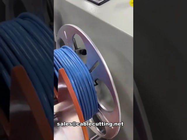 Máquina semiautomática de corte y bobinado de cable con contador WPM-2009LC