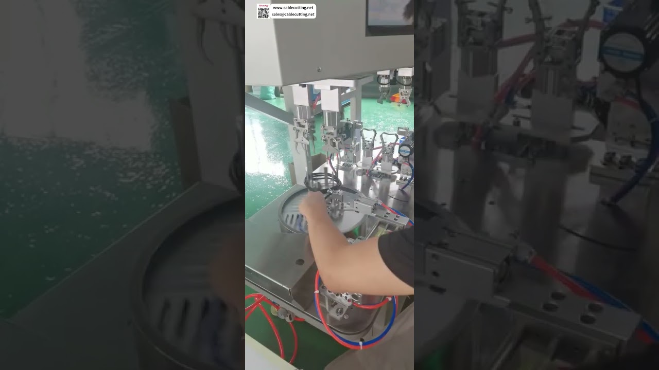 Máquina Automática para Atar Cables HDMI | Atado Circular Doble de Alta Velocidad para Depuración en Fábrica