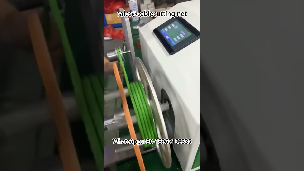 Máquina bobinadora de cables y alambres | Sistema de embalaje para cable de datos