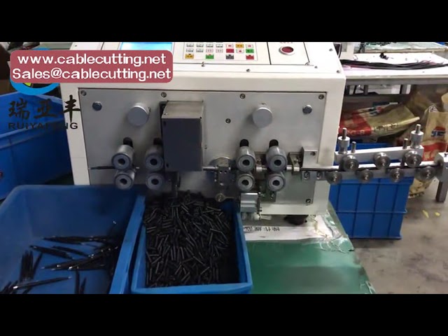 Máquina cortadora y peladora de cables de alto rendimiento para uso industrial