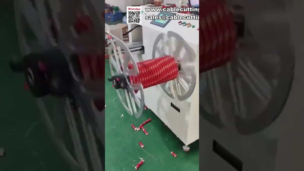 Máquina personalizada de conteo de metros y apilado con dispositivo de corte térmico integrado