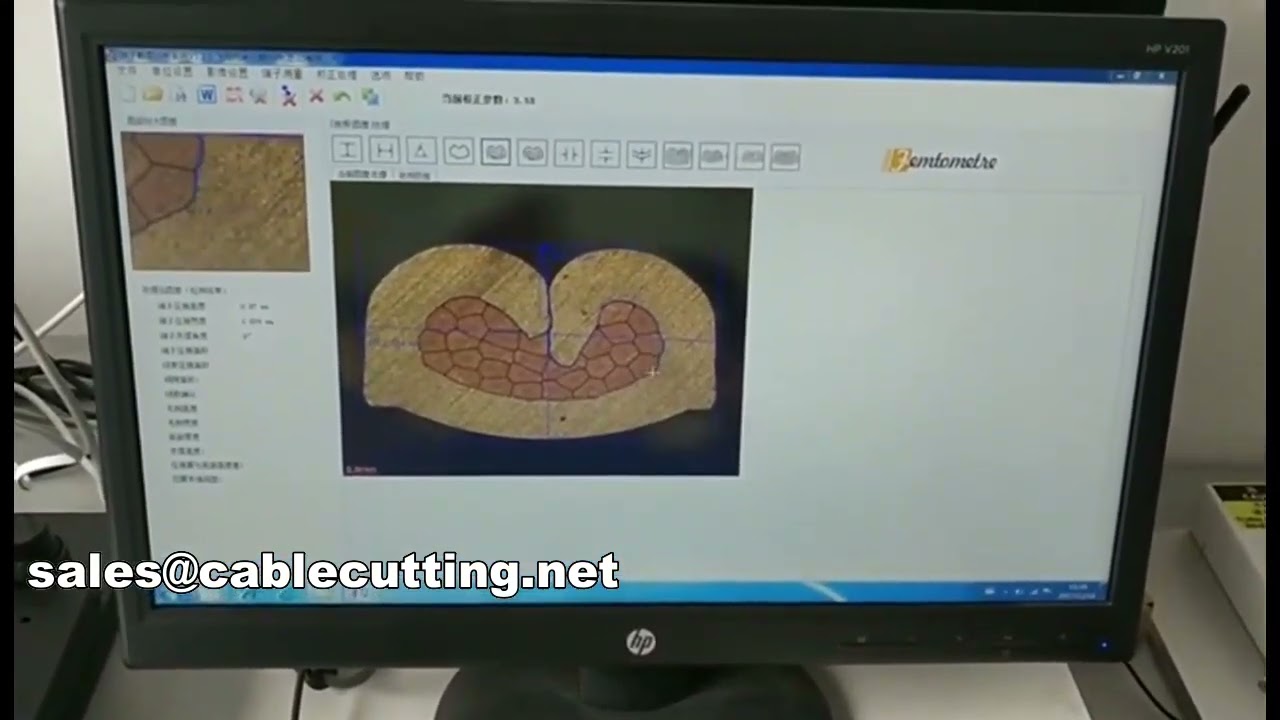 portabel harness crimp cross section analysis system WPM-SES