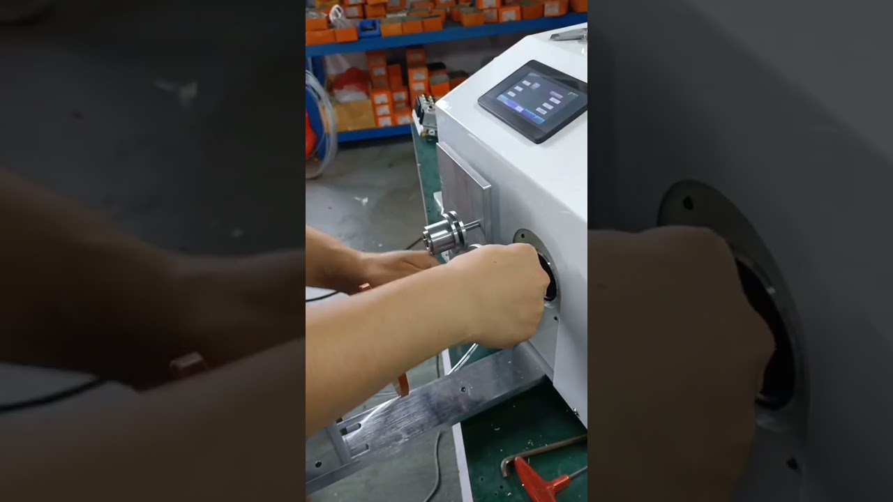 Máquina de Bobinado de Cables de Datos | Automatización Industrial #máquinadebobinado #cablesdedatos #fábrica