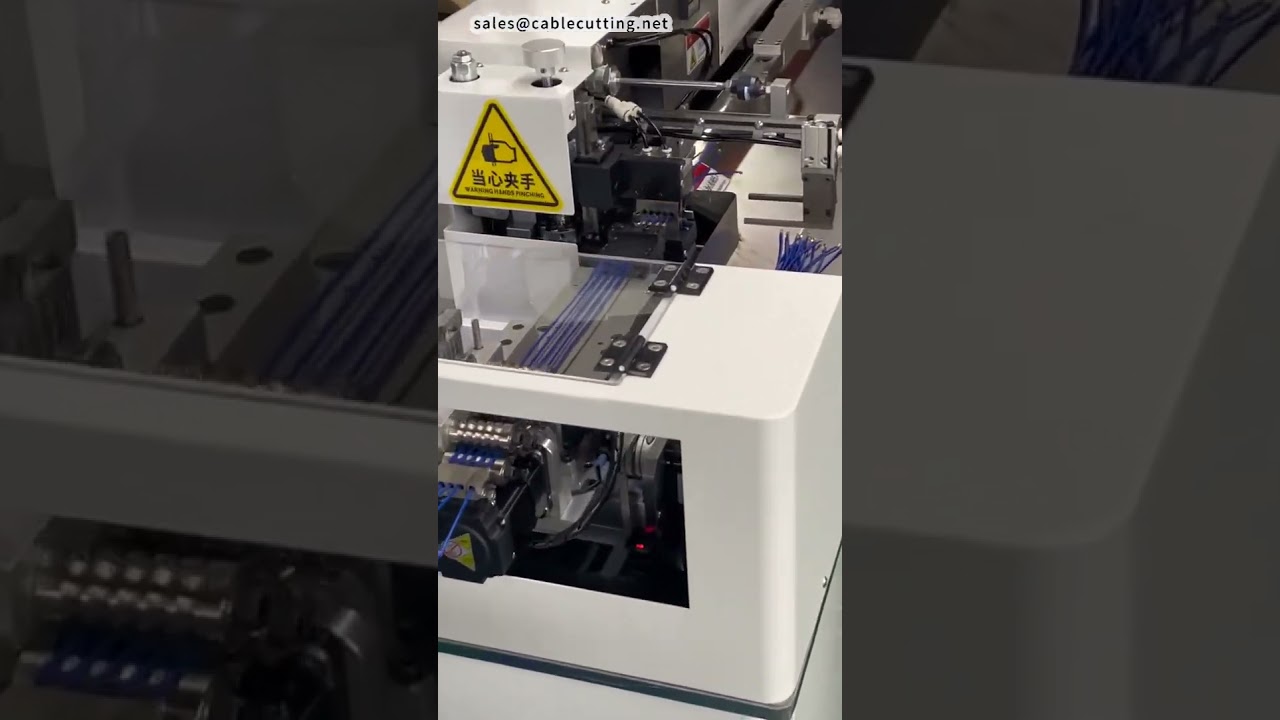 Máquina de crimpado y estañado de 5 cables en procesamiento paralelo - Enfoque en calidad #fábrica #máquina