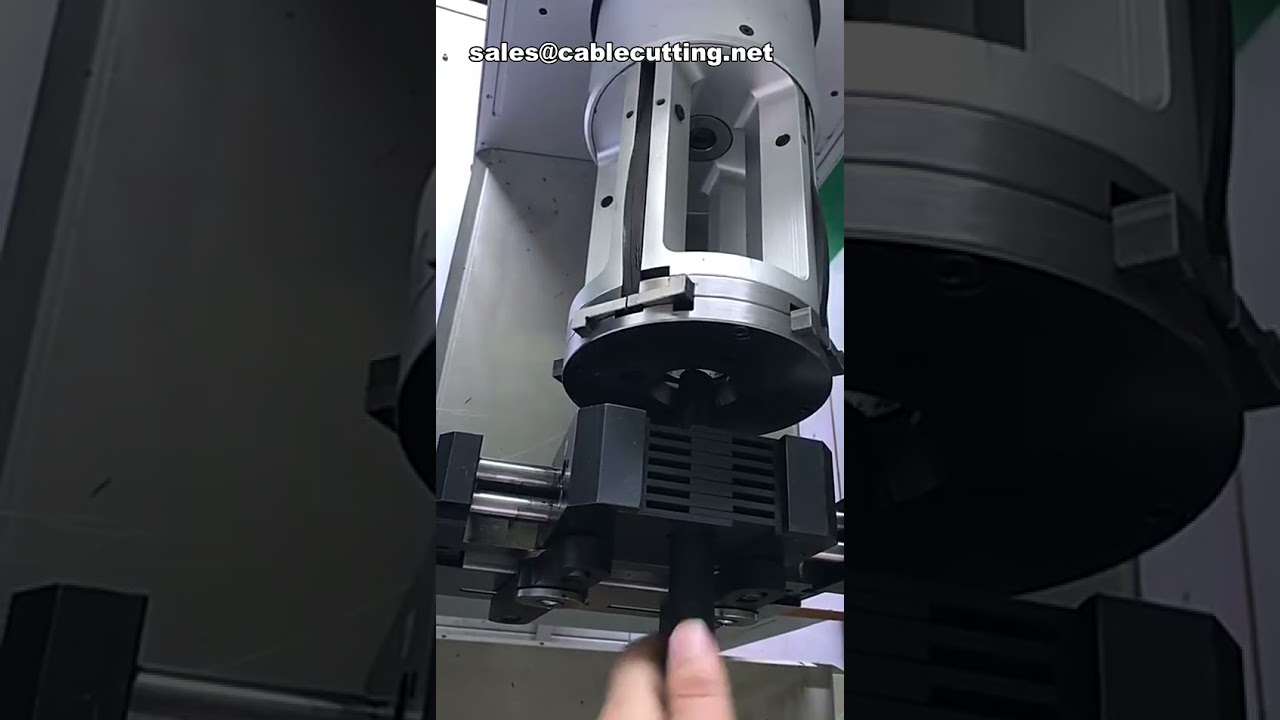 Máquina Peladora Rotativa Automática para Cables Coaxiales en Nuevas Energías - Pelador Rotativo para Cables Duros