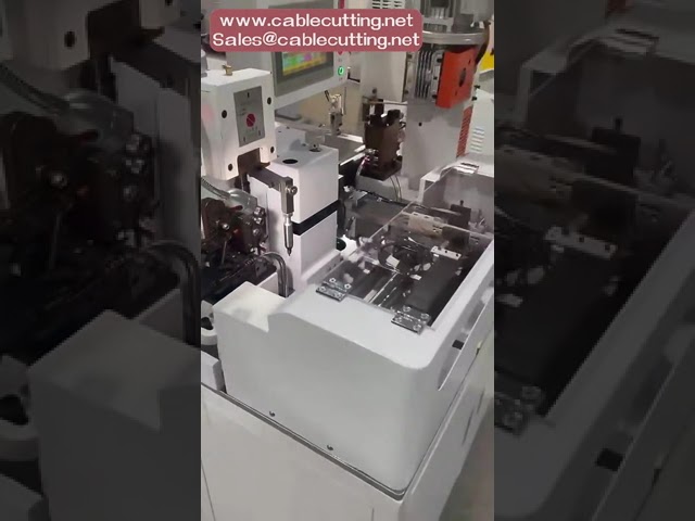 Máquina automática de pelar y crimpar cables – Procesa cinco cables simultáneamente